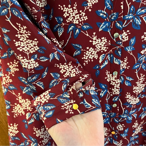 Madewell Button-Back Dress in Antique Flora - Picture 8 of 9